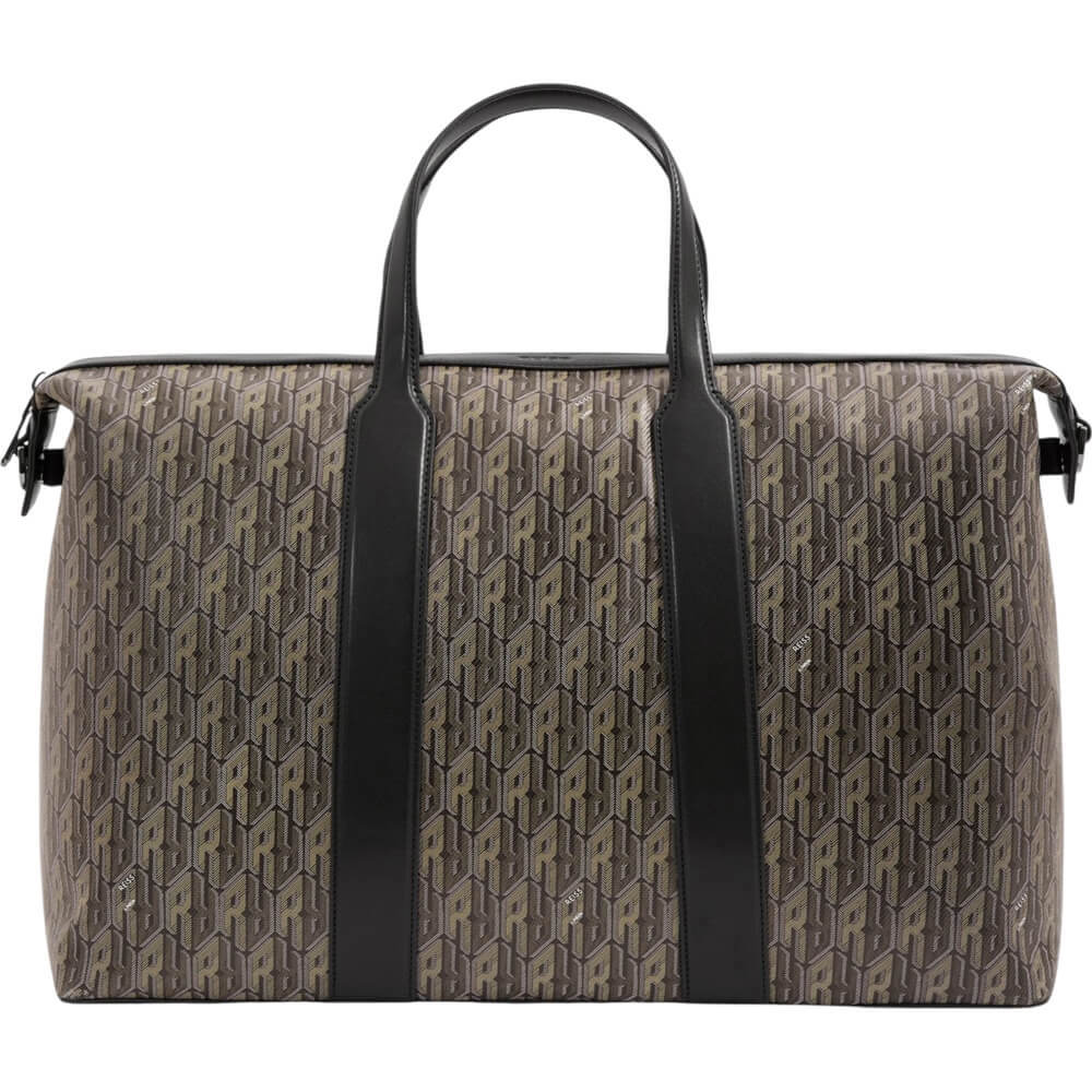 REISS FRANCO Monogram Print Coated Canvas Holdall